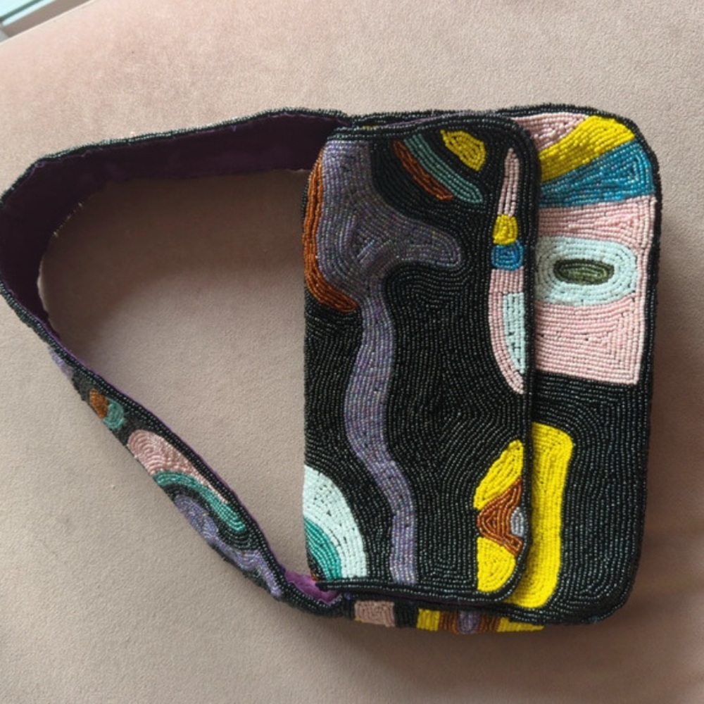 Colorful Beaded Women's Bag